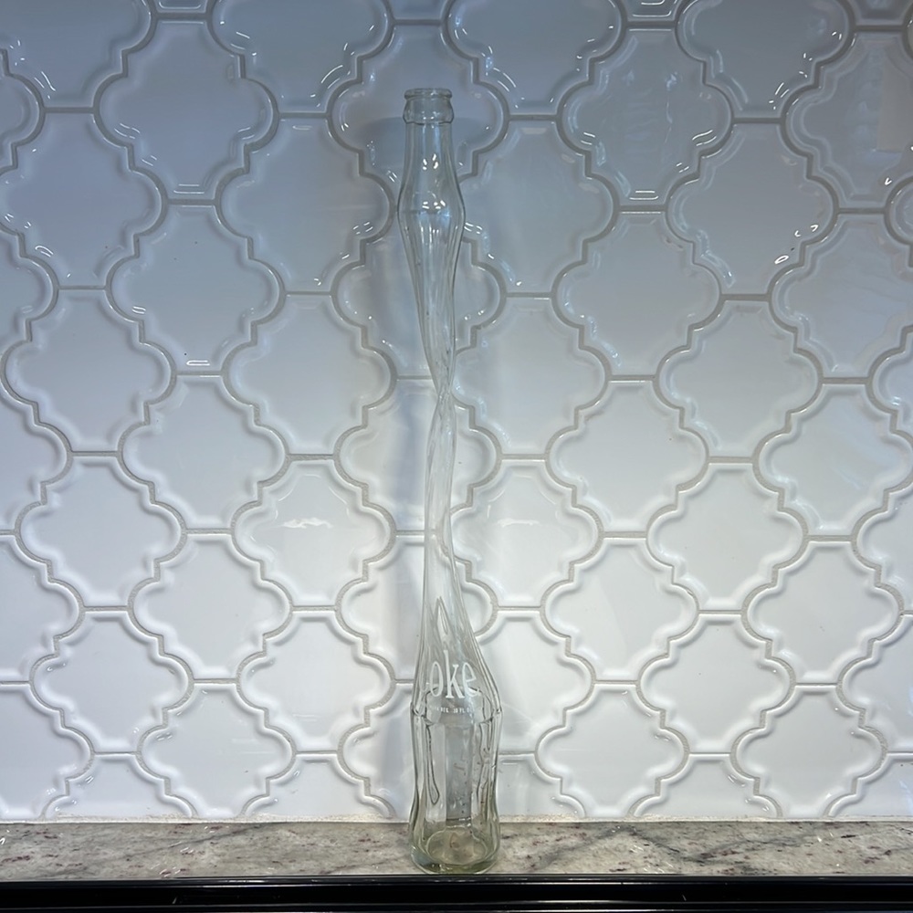 Unique Stretched Coca-Cola Bottle Vase 19" Long